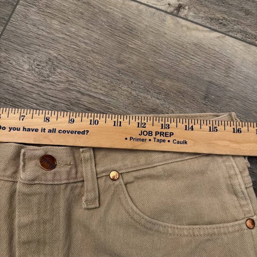 Wrangler 936TAN Cowboy Cut Jeans Mens 34x32 Tan Western Denim - Picture 5 of 9